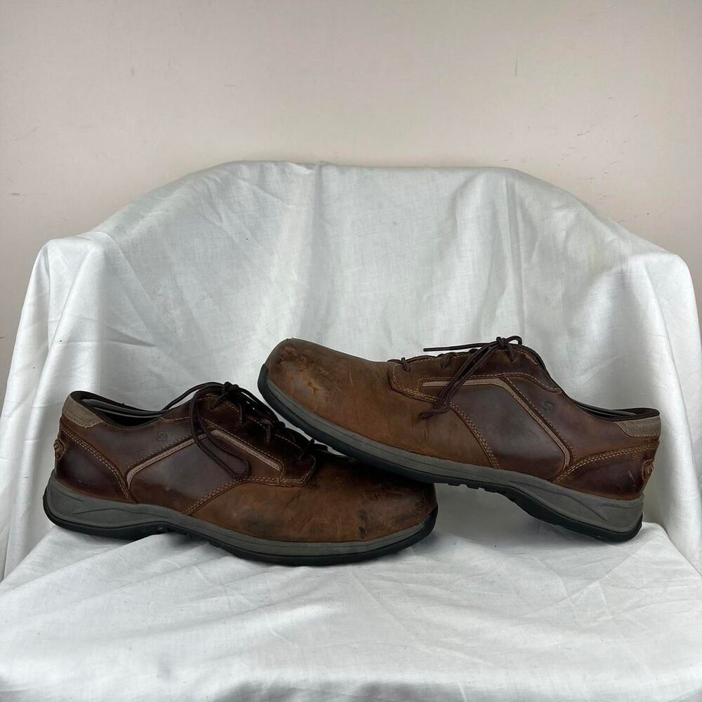 Red Wing Brown Leather Steel Toe Work Shoes SD 6708 Oil Resistant Size 12